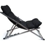 Hundemir Katlanabilir Minderli  Bahçe Balkon  Teras Şezlong 2ŞEZLONG1SEHPA(METALIKISKELET) - Görsel 3