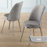 Lai Serisi 90X168 Lak Panel Beyaz Mermer Desen Krom Ayak Masa Takımı 6 Sandalye - Görsel 2