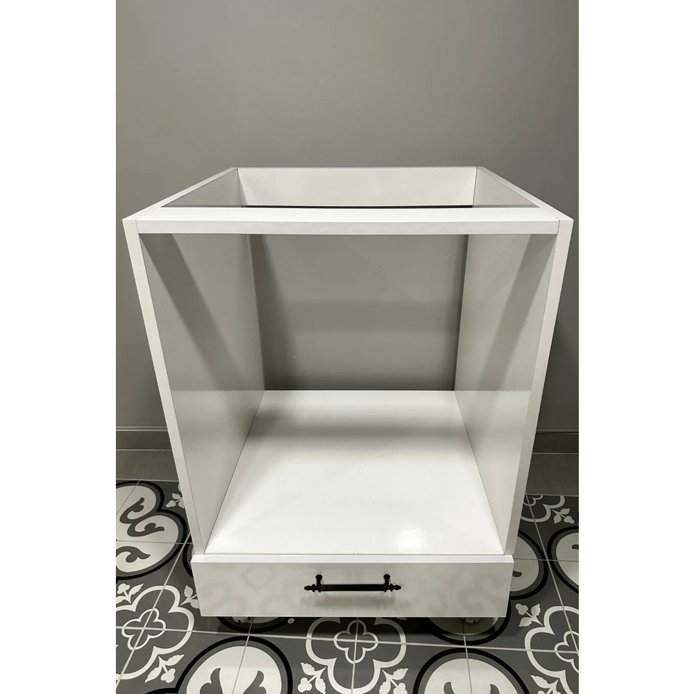 110000677953248.jpg Dekomonte Ankastre Dolabı Ayaklı Ankastre Modül Dolap Fırın Ocak Dolabı Siyah Kulpluayarlı - Görsel 1