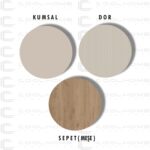 Cool Home Marin Tv Ünitesi 180 cm - Orta Sehpa Seti Çizgi Desenli , Raflı , Sis Gri - Görsel 2