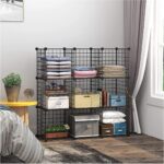 Decorelax 9 Bölmeli Tel Küp Çok Amaçlı Organizer Raf Siyah 33CM Mutfak, Oyuncak, Kiler, Depolama Rafı - Görsel 2