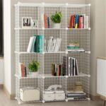 12 Bölmeli Tel Küp Çok Amaçlı Organizer Raf Beyaz 33CM Mutfak, Oyuncak, Kiler, Depolama Rafı