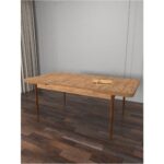 Kaffa Home Riff Atlantik 80X130 Açılır  Mutfak Masası  Yemek Masası Masa Sandalye Takımı 6 Cappucino Sandalye - Görsel 3