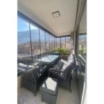 EVDEMO Eren Rattan Puflu Bahçe Balkon Takımı 3+1+1 Antrasit - Görsel 2