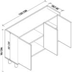 Cool Home Ala Çok Amaçlı Konsol Sepet-Beyaz - Görsel 4