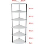 Modalanka 6 Raflı Köşe Üçgen Tasarım Kitaplık Çevir Tak  Ofis Salon Kitaplığı Köşe Raf Modern Şık Tasarım - Görsel 3