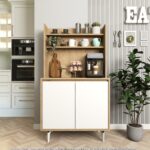 Cool Home Salt Kahve Köşesi , Raflı Çok Amaçlı Dolap Sepet - Beyaz