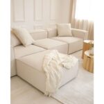 Edsy Home Mira Relax Krem Renk Köşe Koltuk - Görsel 2