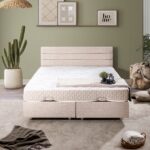 Setay Sofia İkili Set Çift Kişilik Baza Başlık -  Krem - Görsel 2