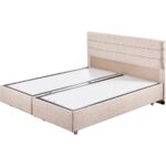 Setay Sofia İkili Set Çift Kişilik Baza Başlık -  Krem - Görsel 3