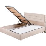 Setay Sofia İkili Set Çift Kişilik Baza Başlık -  Krem - Görsel 4