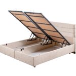 Setay Sofia İkili Set Çift Kişilik Baza Başlık -  Krem - Görsel 5