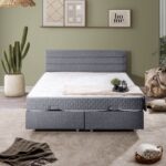 Setay Sofia İkili Set Çift Kişilik Baza Başlık -  Gri - Görsel 2