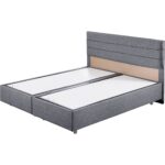 Setay Sofia İkili Set Çift Kişilik Baza Başlık -  Gri - Görsel 3