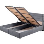 Setay Sofia İkili Set Çift Kişilik Baza Başlık -  Gri - Görsel 5