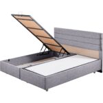 Setay Sofia İkili Set Çift Kişilik Baza Başlık -  Açık Gri - Görsel 4