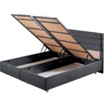 Setay Sofia İkili Set Çift Kişilik Baza Başlık - Antrasit - Görsel 5