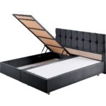 Setay Berlin İkili Set Çift Kişilik Baza Başlık - Antrasit - Görsel 4