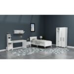 Demonte Dekor Asimo Çocuk Genç Odası Takımı (P-T-L-C-G) Beyaz-Beyaz - Görsel 2