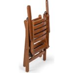 Mebel Stil London - Atina Balkon Takım (Masa 70X70) - Katlanır, Ahşap Bahçe, Teras, Balkon Takım - Görsel 3