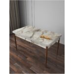 Fixed Efes 70X110 Sabit Mutfak Masası Yemek Masası Masa Sandalye Takımı 4 Kahverengi Sandalye - Görsel 3