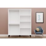 Metalia Gm 050-A Hayal Ayaklı 4 Kapılı Siyah Kulplu Gardırop - Görsel 3