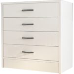 Eco Room Amor 4 Çekmeceli Şifonyer - Beyaz - 86 cm - Görsel 3