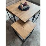 İzmir Alinda Mobilya Orta Sehpa ve Zigon Sehpa 5'li Sehpa Seti - Görsel 2