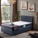 Setay Eylül Tek Kişilik Baza Başlık Comfort Yatak Seti - Lacivert