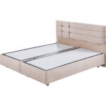 Setay Viyana Çift Kişilik Baza Başlık Letto Yatak Seti Krem - Görsel 3