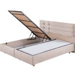 Setay Viyana Çift Kişilik Baza Başlık Letto Yatak Seti Krem - Görsel 4