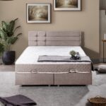 Setay Viyana Çift Kişilik Baza Başlık Letto Yatak Seti Kahve - Görsel 2