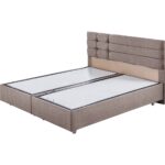 Setay Viyana Çift Kişilik Baza Başlık Letto Yatak Seti Kahve - Görsel 3