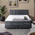 Setay Viyana İkili Set Çift Kişilik Baza Başlık - Antrasit - Görsel 2