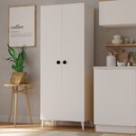 Imbaş 2 Kapaklı 5 Raflı Mega Çok Amaçlı Mutfak Dolabı Banyo Dolabı Beyaz - Görsel 2