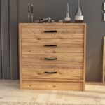 Eco Room Amor 4 Çekmeceli Şifonyer - Atlantik Çam - 86 cm - Görsel 2