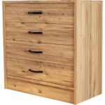 Eco Room Amor 4 Çekmeceli Şifonyer - Atlantik Çam - 86 cm - Görsel 4