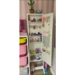 Yc Dekor Suntalam Takı Dolabı Beyaz De Monte Ayaklı Aynalı Takı Dolabı Şık Takı Dolabı - Görsel 2