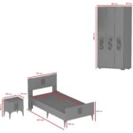 Demonte Dekor Asimo Çocuk Genç Odası Takımı (G-L-C) Safirmeşe-Safirmeşe - Görsel 5