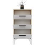 Demonte Dekor Asimo Çocuk Genç Odası Takımı (H-L-B) Safirmeşe-Beyaz - Görsel 4