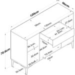 Rani JE136 Çok Amaçlı Dolap 4 Kapaklı 1 Çekmeceli Kiler Mutfak Dolabı Beyaz - Görsel 2