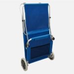 Sunfun Gölgelikli Tekerlekli Katlanır Taşıma Arabası Şezlong - Görsel 3