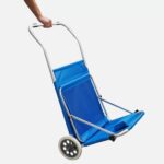 Sunfun Gölgelikli Tekerlekli Katlanır Taşıma Arabası Şezlong - Görsel 4