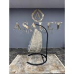 Tek Kişilikl Bahçe & Balkon Salıncağı Krem - Görsel 3