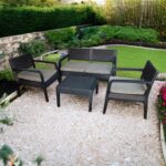 Mandella Latte Oturma Grubu Seti (1 Ikili+2 Tekli Koltuk+1 Sehpa)(Minder Hediyeli) Antrasit - Görsel 3