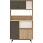 Robin Home Lounge Kahve Köşesi Çok Amaçlı Dolap Mutfak Dolabı Sepet-Antrasit - Görsel 3