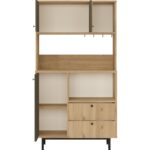 Robin Home Lounge Kahve Köşesi Çok Amaçlı Dolap Mutfak Dolabı Sepet-Antrasit - Görsel 4