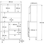Robin Home Lounge Kahve Köşesi Çok Amaçlı Dolap Mutfak Dolabı Sepet-Antrasit - Görsel 5