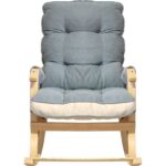 Just Home Relax Sallanan Sandalye & Dinlenme Koltuğu - Gri / Krem - Görsel 2