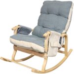 Just Home Relax Sallanan Sandalye & Dinlenme Koltuğu - Gri / Krem - Görsel 3